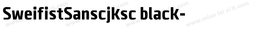 SweifistSanscjksc black字体转换